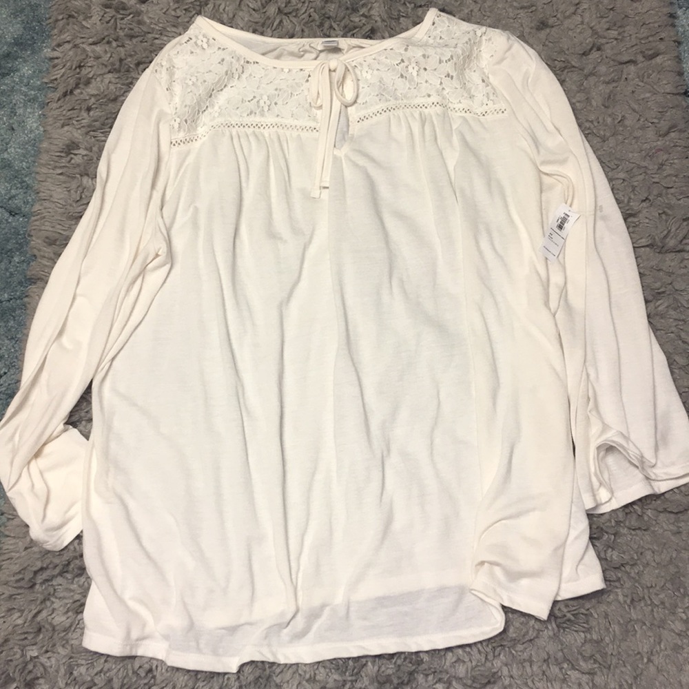 Old Navy Cream/White Shirt Never Worn